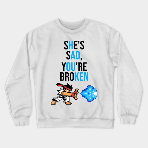 Hadouken Meme Crewneck Sweatshirt by artsylab